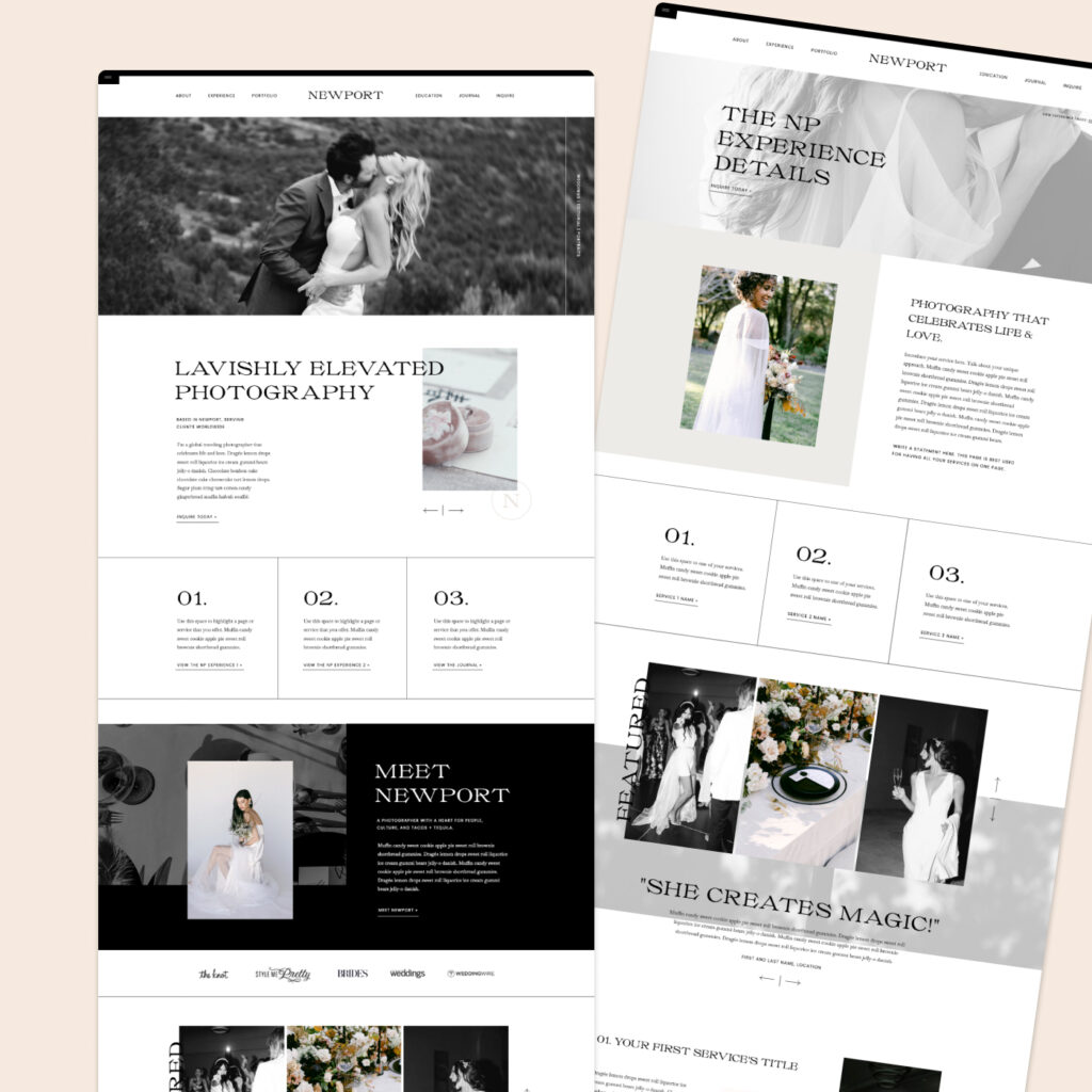 feminine showit template