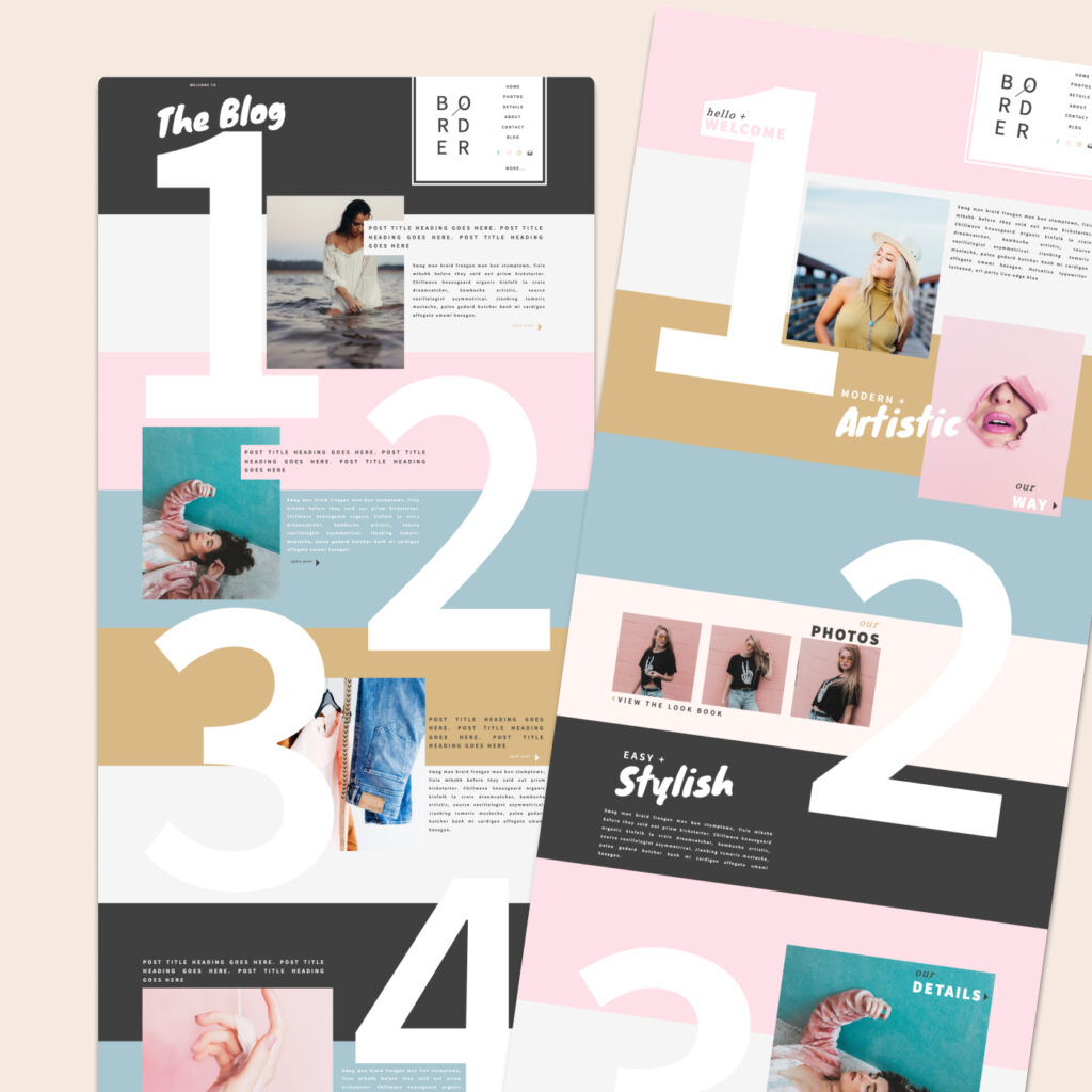 feminine showit template