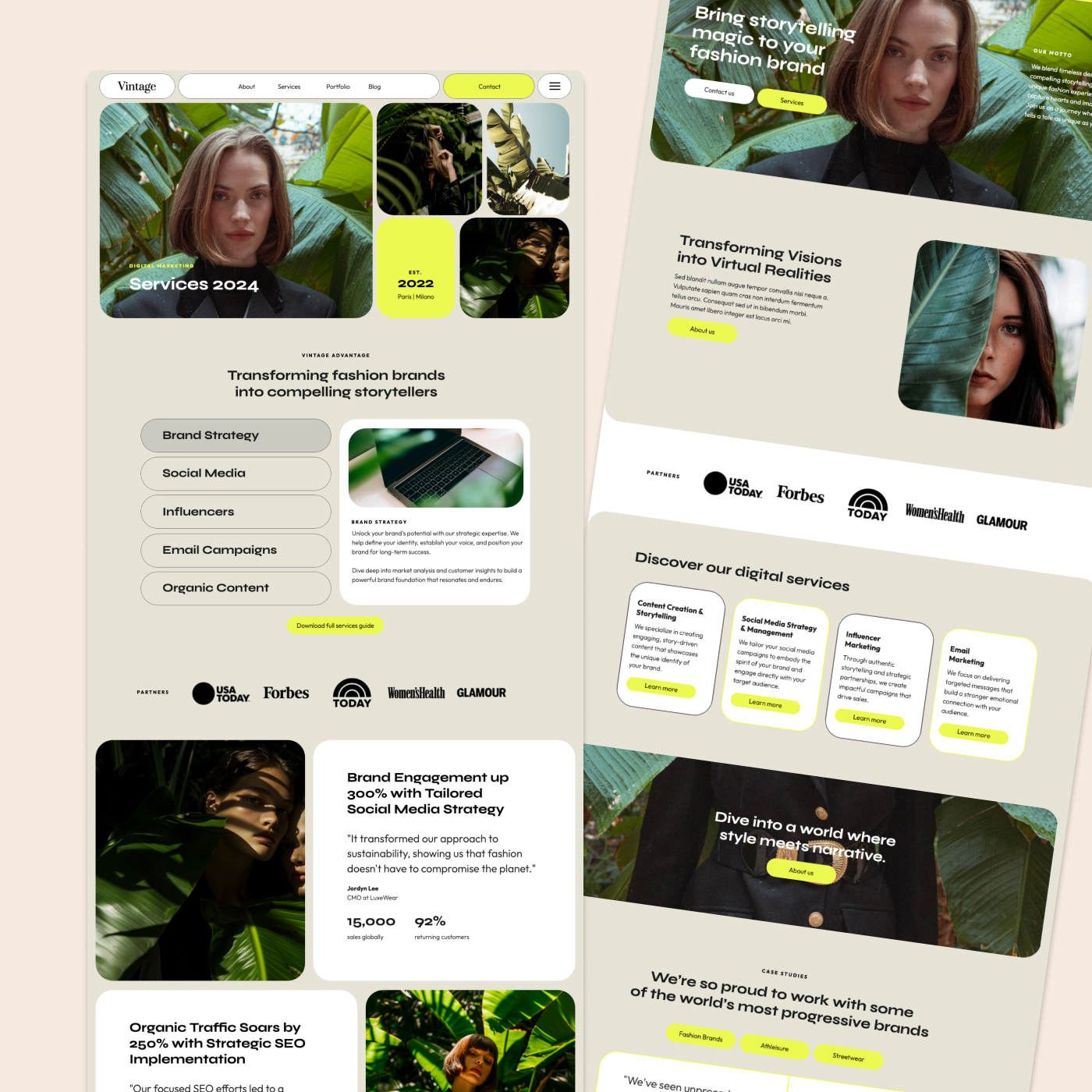 50 Showit Templates for Photographers Made By Applet